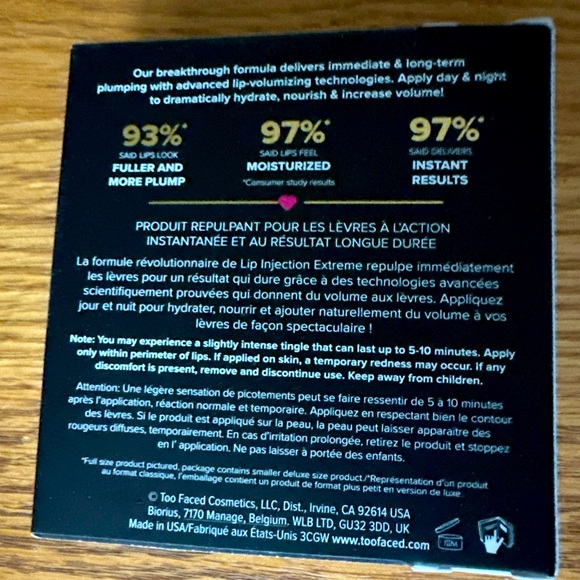 Too Faced Lip Injection Extreme Instant Long Term Lip Plumper 0.05oz New In Box - Picture 2 of 5